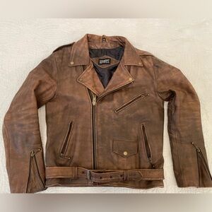 Straight to Hell - Commando Worn Brown Leather Jacket - Men’s size 42